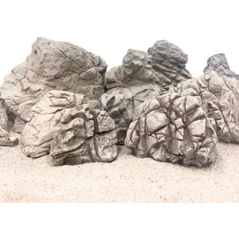Aquarium Natursteine Geo Rock 1 Stück Gr. M 0,3-1,0 kg Aquascaping Steine