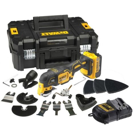 DeWalt DCS355M1 18V XR Brushless Multi-Tool Accessory Kit -4.0Ah Battery, Charger & Case