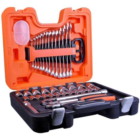 Bahco BAHS400 Socket and Spanner Set of 40 Pieces Metric 1/2in Drive S400