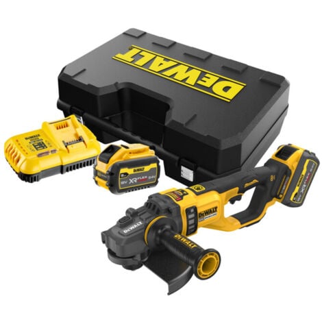 Dewalt DCG460X2 54v XR Flexvolt 230mm Brushless Angle Grinder Kit - 2 x 9ah Batteries