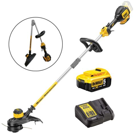 Dewalt DCM561P1S 18v XR Brushless String Trimmer with Split Shaft Kit - 1 x 5.0ah Battery