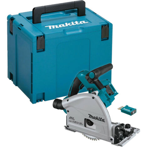 Makita – Plunge saw 165mm blade – Twin 18V – Brushless motor – Variable speed – Guide rail compatible – DSP601ZJU (1/5)