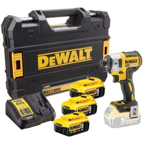 DeWalt DCF887P3 18v XR Brushless 3 Speed Impact Driver (3 x 5.0Ah Li-ion Batteries)