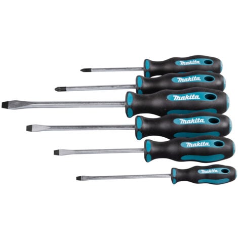 Makita E-10512 6pc Slotted & Pozi Screwdriver Set
