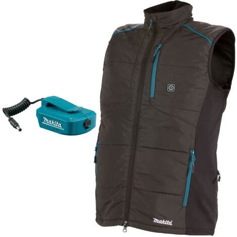 Makita DCV202ZM LXT 18v Cordless Battery Heated Jacket Vest Gilet - Black Medium