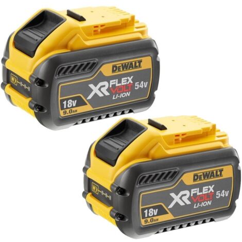 DeWalt DCB547 18V/54V XR Flexvolt 9.0Ah Li-Ion Batteries (Twin Pack) (1/7)