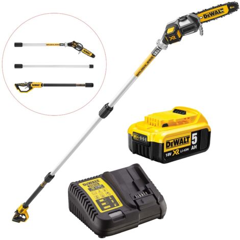Dewalt DCMPS567X1 18v XR Brushless Pole Saw Kit - 1 x 5.0ah Battery