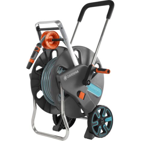 Gardena CleverRoll L 50m Easy Set Hose Cart Trolley Garden Watering