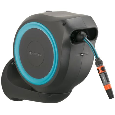 Gardena 18600-20 Automatic Wall Mounted Hose Reel 15M Hose Box RollUp S