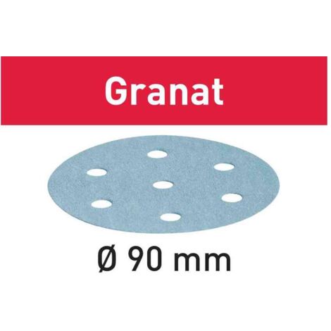 Festool Abrasive Sheet 90mm STF D90/6 GR/50 for RO 90 DX - Pack of 50 - Select Grit - 80G (1/3)