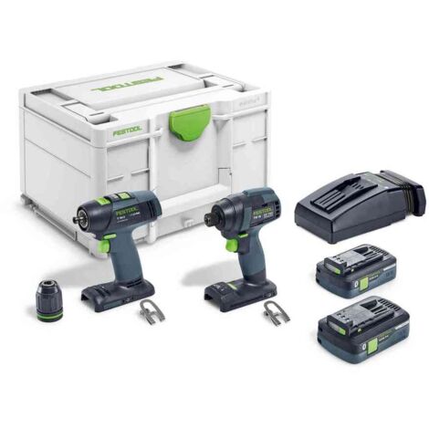 Festool 577245 Screwdriver and Drill Twin Set TID 18 HPC 4,0 I-Set T18 (1/4)
