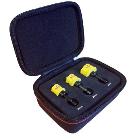 Starrett KCS03001 Electricians 3pc CSC Holesaw Kit (1/3)