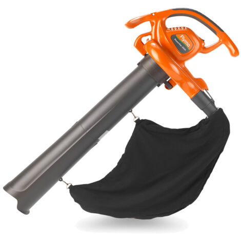 Flymo PowerVac 3000 3000W Garden Leaf Blower Vac shreds Leaves Collection Bag