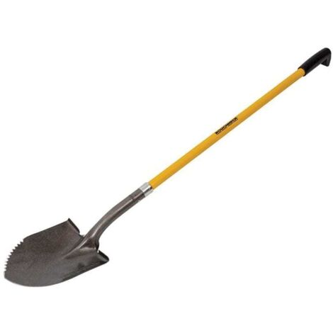 Roughneck 68044 Sharp Edge Round Shovel, Long Handle 68-044