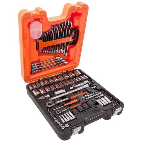 Bahco S87+7 94pc 1/4&quot & 1/2&quot Drive Socket and Spanner Set