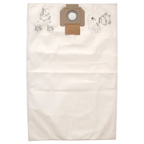 Mirka 8999100211 Fleece Dustbags for DE 1230/1242 Dust Extractors - Pack of 5
