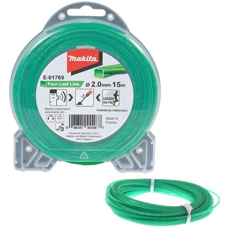 Makita E-01769 Four-Leaf Nylon Cord 2.0mm x 15m