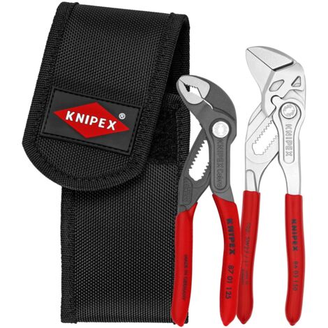 KNIPEX 00 20 72 V01 Mini pliers set in belt tool pouch 1 x 86 03 150, 1 x 87 01 125 160 mm