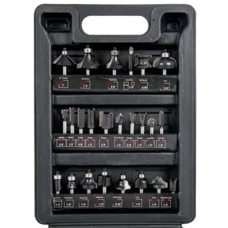 Trend SET/SS24X1/4TC 24 Piece Router Cutter Starter Bit Set 1/4in Shank