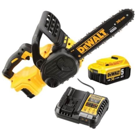 DeWalt DCM565P1 Cordless Brushless 18V Chainsaw With 5Ah Battery And Charger Set