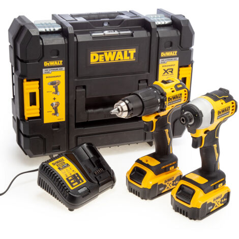 Dewalt DCK2062P2T 18V XR Brushless Compact Twin Pack (DCD709 & DCF809) - 2 x 5Ah