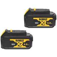 DeWalt DCB182 18V XR 4.0Ah Li-ion Batteries (Twin Pack)