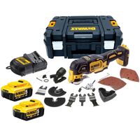 DeWalt DCS355P2 18V XR Brushless Multi-Tool with 35pc Accessory Kit (2 x 5.0Ah Battery and Case)