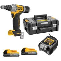 Dewalt DCF414E2T 18v XR Brushless 1/4" Riveter Powerstack Kit