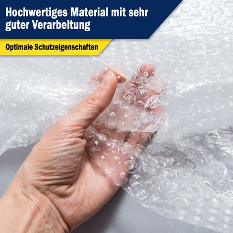2x Luftpolsterfolie 50cm X 100m Polsterfolie Noppenfolie Verpackungsfolie Rolle