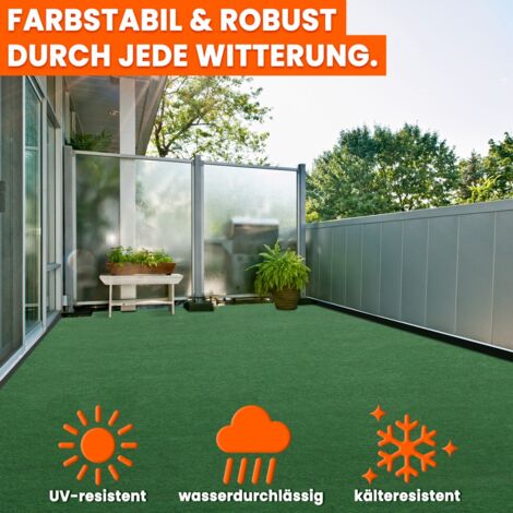 Kunstrasen Outdoor 250x200cm - Wetterfester Rasente Produktbild-Vorschau 4