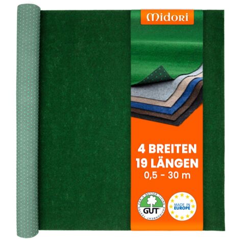 Rasenteppich 200 x 350 cm Grün mit Noppen Kunstrasen Teppich Balkon Terrasse Outdoor (1/5)