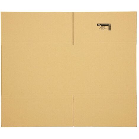 Verpacking Faltkartons 350x250x100 Mm – 100 Stück Variable Höhe KK S Braun 1-wellig