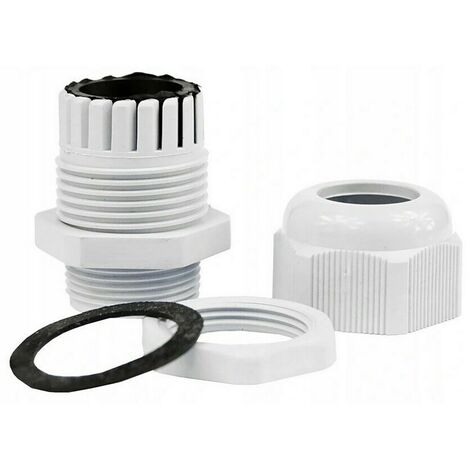 10 Stück Kabelverschraubungen einstellbare 3-6,5mm Kabeldurchführungen M12x1,5 IP68 wasserdicht Grau