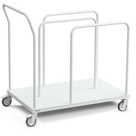 Kartonwagen Lagerwagen 108 x 63 x 102 cm Transportwagen niedrig Unterteilerbügel Grau