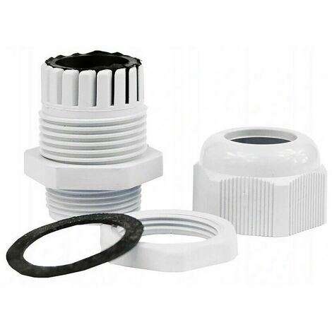 10 Stück Kabelverschraubungen einstellbare 7-12mm Kabeldurchführungen M20x1,5 IP68 wasserdicht Grau