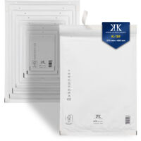 1400 Luftpolster-Versandtaschen K10 K/10 370x480mm (Außenmaß) Weiß