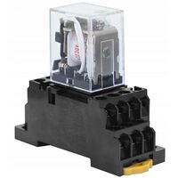 Relais Miniatur-Relais Finder 230V AC 5A 4 Wechsler 14 Pins für DIN-Schienenmontage mit Stecksockel