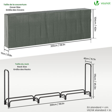 VOUNOT Serre buche 2m avec housse de protection | Bricomarché VOUNOT Serre buche 2m avec housse de protection | Bricomarché