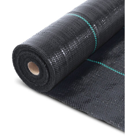 VOUNOT® Toile de paillage 50mx2m 100g/m² - Bâche géotextile anti-mauvaises herbes anti-UV perméable à l'eau anti-repousse
