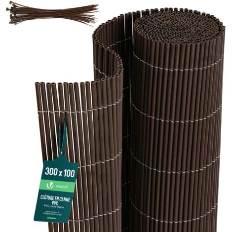 Brise-Vue Balcon 170 X 300 Cm Jaune Sable 220 G/m² HDPE – Protection Intimité, Vent Et UV Avec Câbles Et Attaches