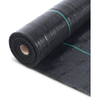 Vounot – Toile de paillage 50m x 2m – Bâche géotextile 100g/m² perméable à l'eau – Anti-mauvaises herbes – Haute densité PP