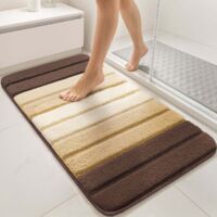 Pevfeciy Grand Tapis antidérapant Douche 100x150 cm Tapis de Douche antidérapant de Style Moderne en PVC Doux et avec Trous de Drainage, Haute perméabilité à l'eau, adapté aux Zones humides