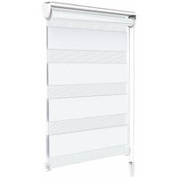 Vounot – Store enrouleur jour-nuit 90x150cm – Montage sans perçage – Tissu 100% polyester – Obscurcissant et translucide
