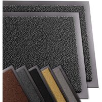 Tapis De Porte VOUNOT 40x60 Cm Marron - Antidérapant, Vinyle, Design Traditionnel