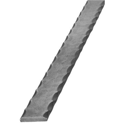 Corrimano piatto martellato - Lunghezza 3m larghezza 50mm spessore 8mm - Ferro battuto per saldatura