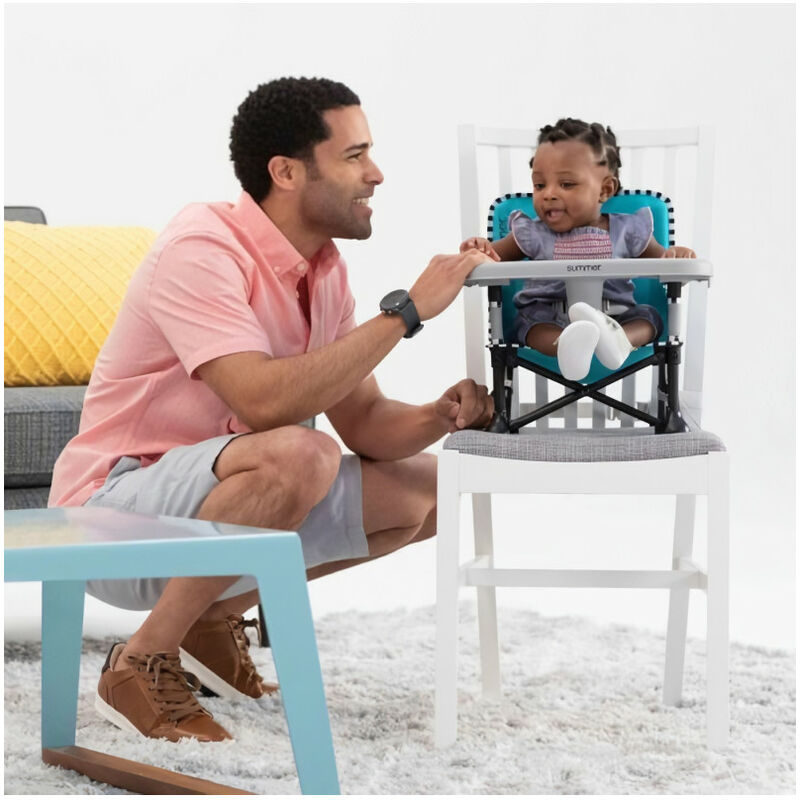 Rehausseur SUMMER INFANT Chaise d'appoint réhausseur Pop 'n Sit, intérieur,  extérieur, pratique et compacte, pliage