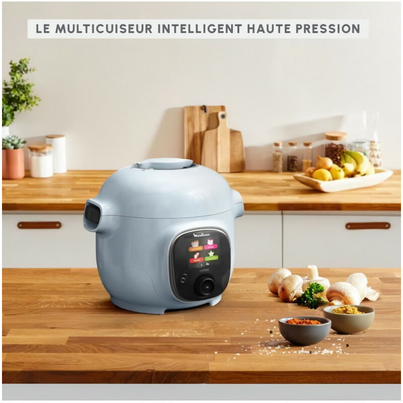 Robot cuiseur Moulinex Multicuiseur intelligent 6l 1600w bleu
