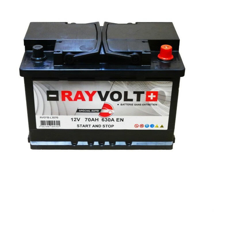 Batterie Auto RAYVOLT START-STOP AGM L3D70 12V 70AH 760A