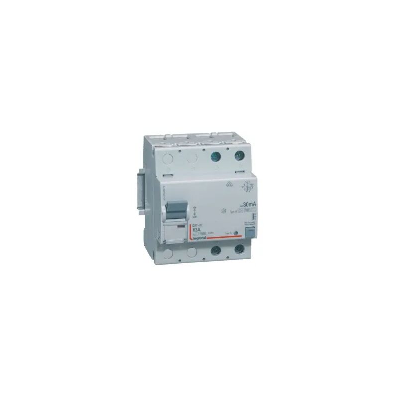 Interrupteur Différentiel Legrand DX³-ID 4P 400V 40A Type B 30mA - Arrivée Haute/départ Bas - 4 Modules
