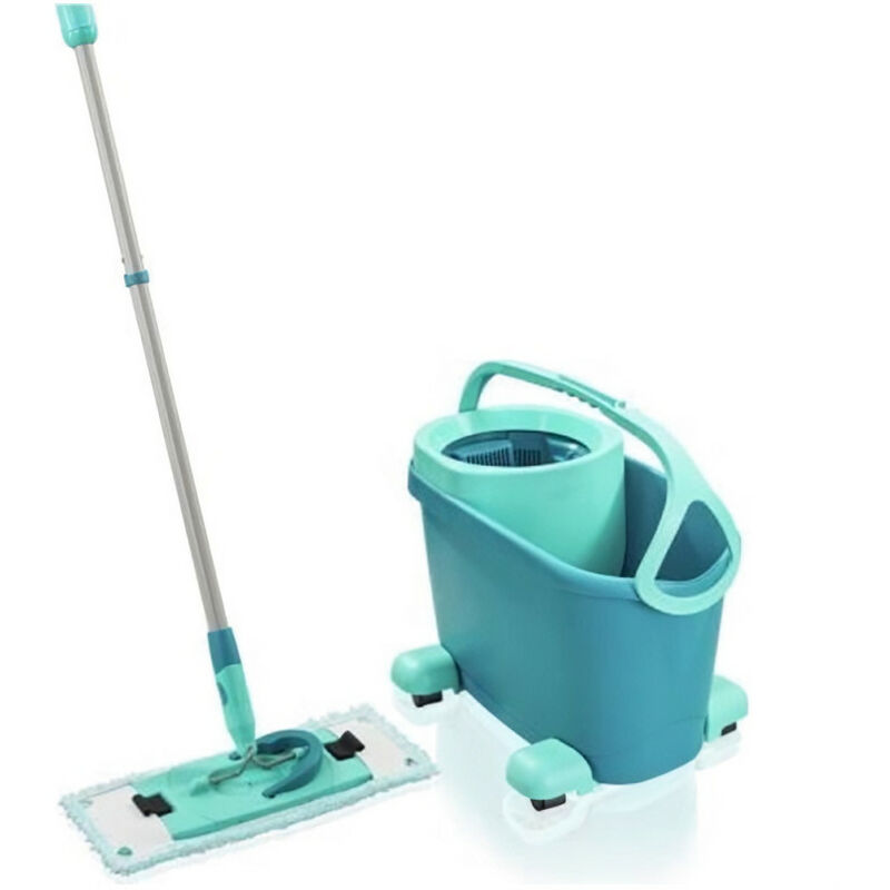 LEIFHEIT Clean Twist M Ergo mobile 52121 Kit de nettoyage sol - Balai a  plat lave sol avec housse, seau a essorage facile, ro…